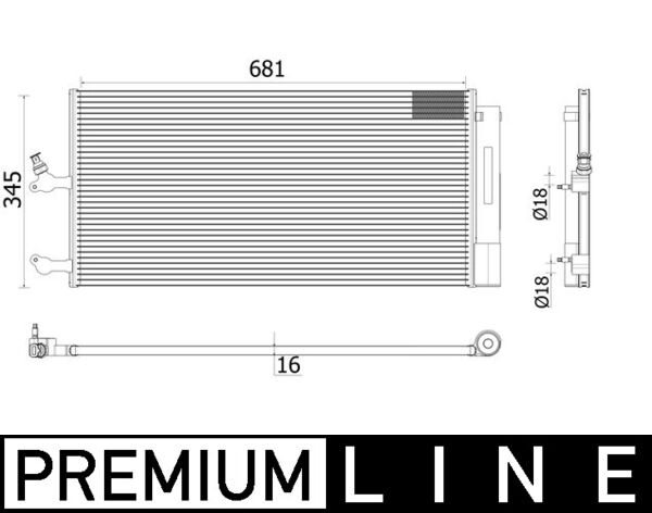 MAHLE Kondensaator,kliimaseade AC 942 000P