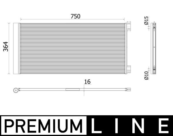 MAHLE Kondensaator,kliimaseade AC 945 000P
