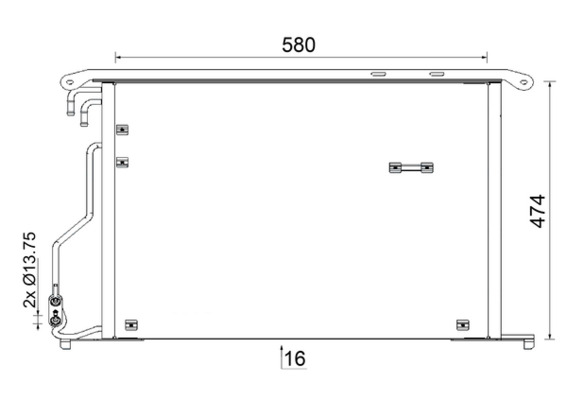 MAHLE Skraplacz, klimatyzacja AC 947 000S