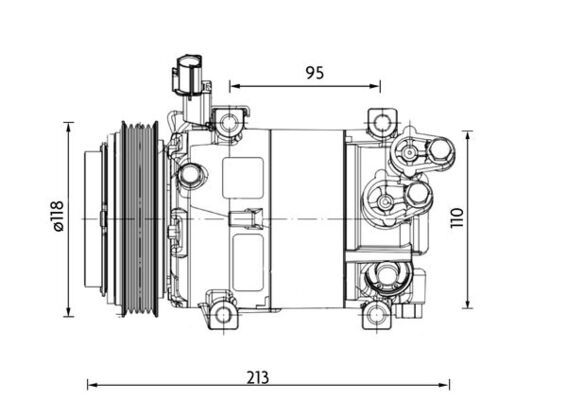 MAHLE Kompressor,kliimaseade ACP 1468 000P