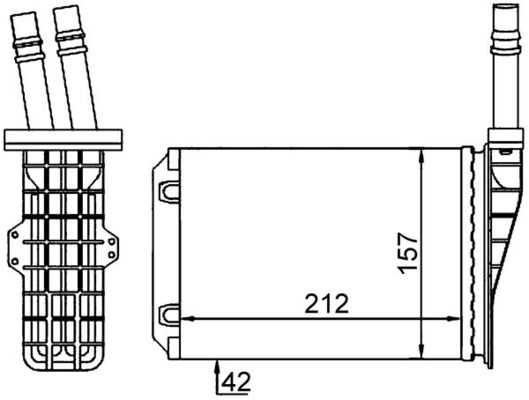 MAHLE Soojusvaheti,salongiküte AH 209 000S