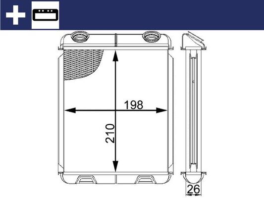 MAHLE Soojusvaheti,salongiküte AH 21 000S
