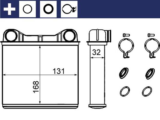 MAHLE Soojusvaheti,salongiküte AH 238 000S
