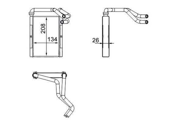 MAHLE Lämmityslaitteen kenno AH 273 000S