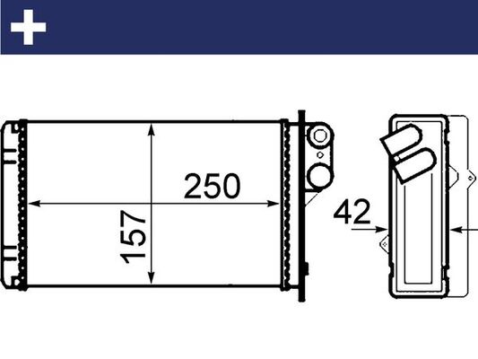 MAHLE Soojusvaheti,salongiküte AH 67 000S