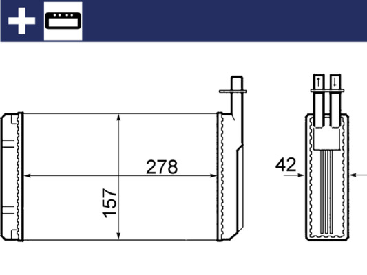 MAHLE Soojusvaheti,salongiküte AH 68 000S