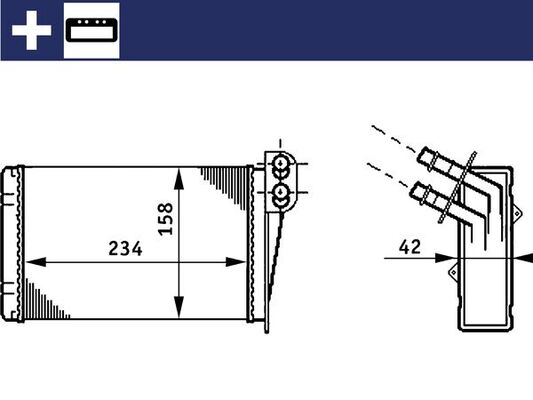 MAHLE Soojusvaheti,salongiküte AH 73 000S