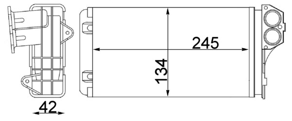 MAHLE Soojusvaheti,salongiküte AH 88 000S