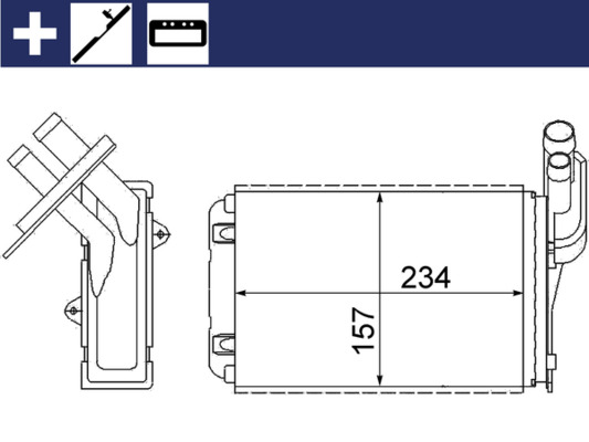 MAHLE Soojusvaheti,salongiküte AH 99 000S
