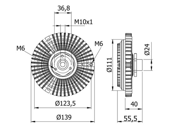 MAHLE Kytkin, jäähdytystuuletin CFC 46 000S