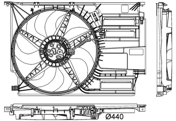 MAHLE Fläkt, kylare CFF 403 000P