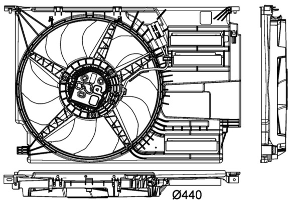 MAHLE Fläkt, kylare CFF 404 000P
