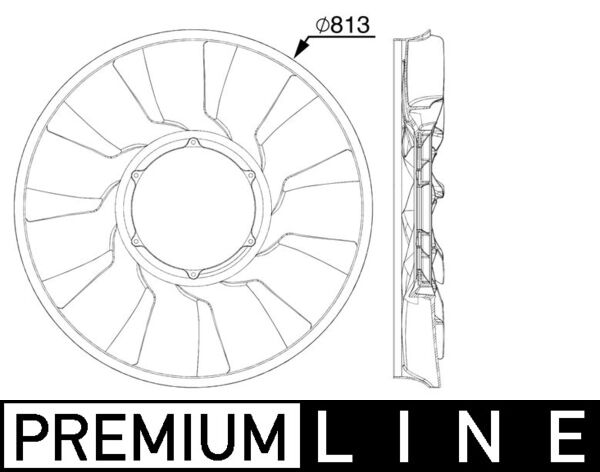 MAHLE Tuuletin, mootorinjäähdytys CFW 87 000P