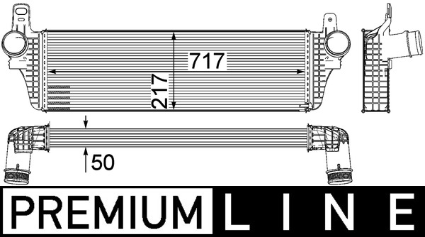 MAHLE tarpinis suslėgto oro aušintuvas, kompresorius CI 242 000P