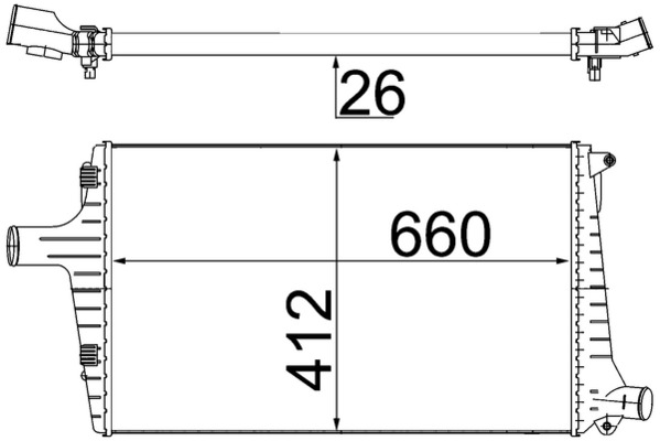 MAHLE Välijäähdytin CI 335 000S