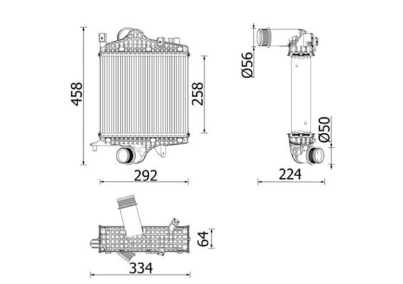 MAHLE Intercooler CI 672 000P