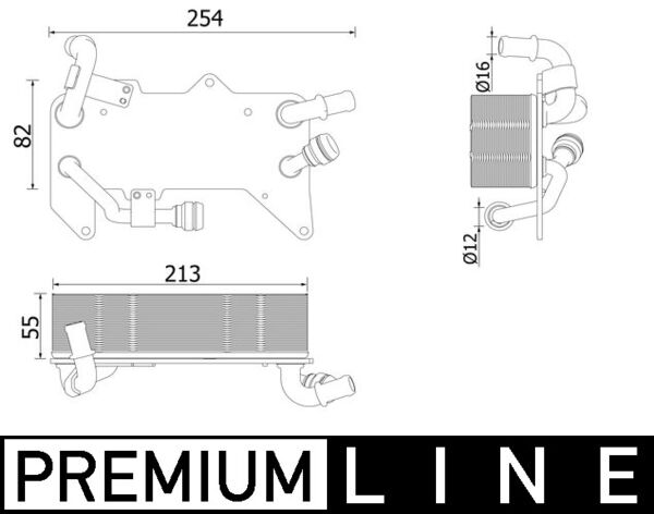 MAHLE Öljynjäähdytin, autom. vaihteisto CLC 139 000P
