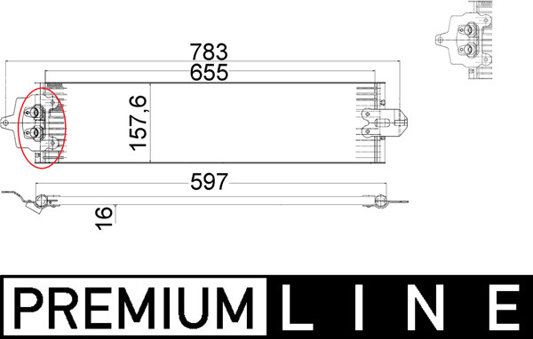 MAHLE alyvos aušintuvas, automatinė transmisija CLC 49 000P