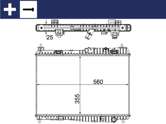 MAHLE Radiaator,mootorijahutus CR 1135 000S