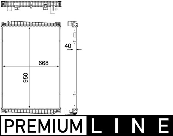 MAHLE Jäähdytin,moottorin jäähdytys CR 1149 000P