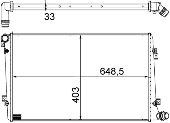 MAHLE radiatorius, variklio aušinimas CR 1203 000S
