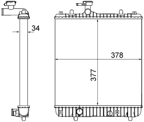 MAHLE Radiaator,mootorijahutus CR 1495 001S