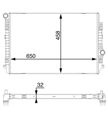MAHLE radiatorius, variklio aušinimas CR 1593 000S