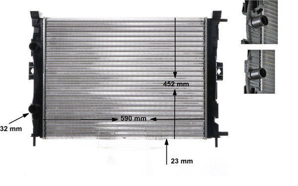 MAHLE Radiaator,mootorijahutus CR 1690 000S