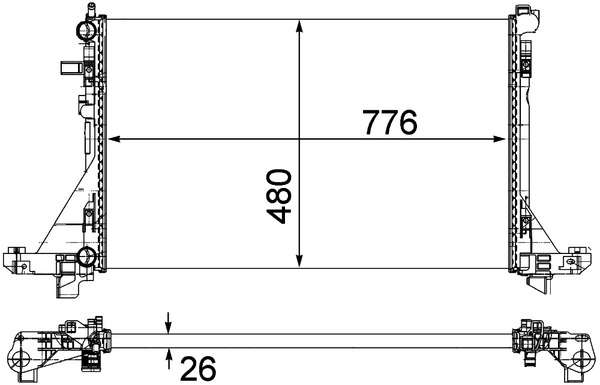 MAHLE Jäähdytin,moottorin jäähdytys CR 1771 000P