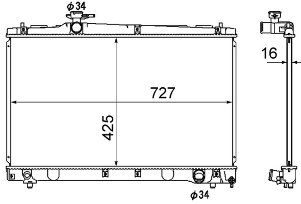 MAHLE Kylare, motorkylning CR 1866 000S