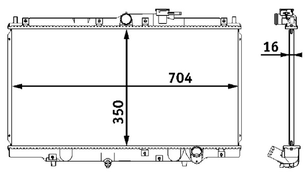 MAHLE Radiaator,mootorijahutus CR 202 000S