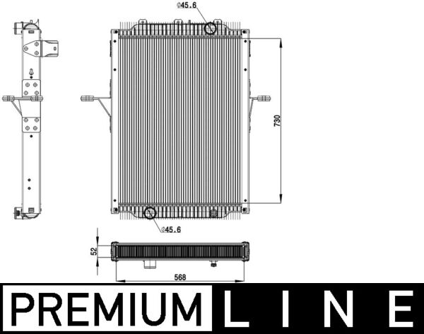 MAHLE Jäähdytin,moottorin jäähdytys CR 2098 000P