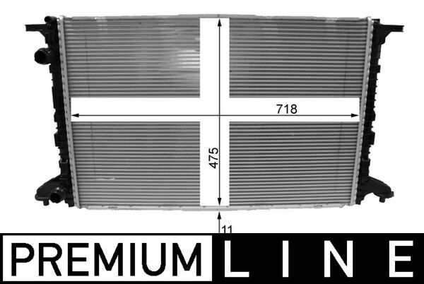 MAHLE Jäähdytin,moottorin jäähdytys CR 2177 000P