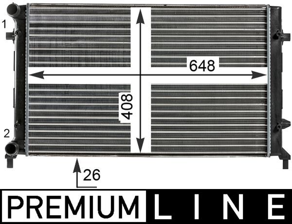 MAHLE radiatorius, variklio aušinimas CR 30 000P