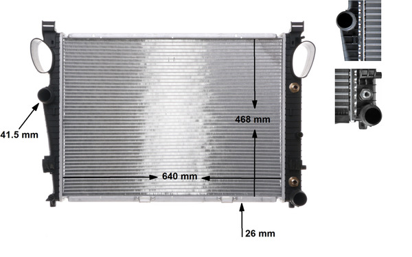 MAHLE Jäähdytin,moottorin jäähdytys CR 304 000S