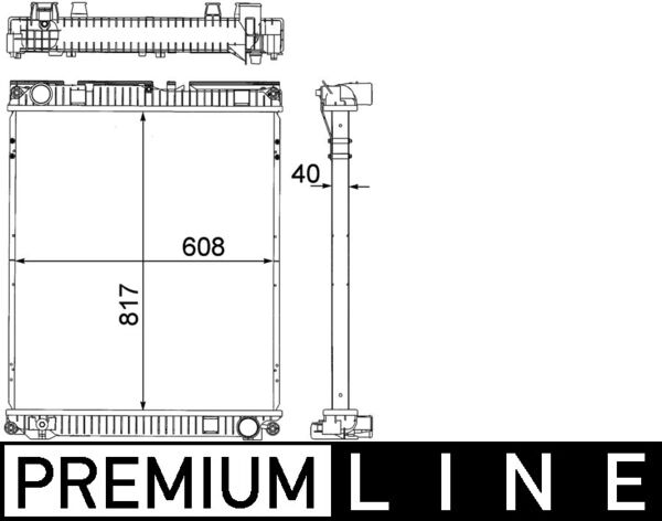 MAHLE Jäähdytin,moottorin jäähdytys CR 379 000P