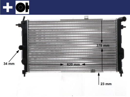 MAHLE Radiaator,mootorijahutus CR 438 000S