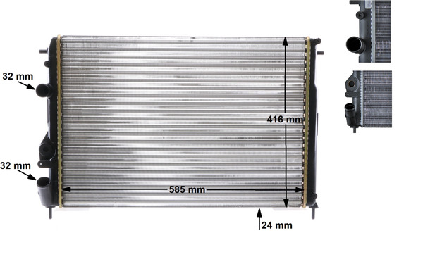 MAHLE Radiaator,mootorijahutus CR 493 000S