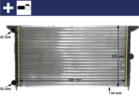 MAHLE Radiaator,mootorijahutus CR 607 000S