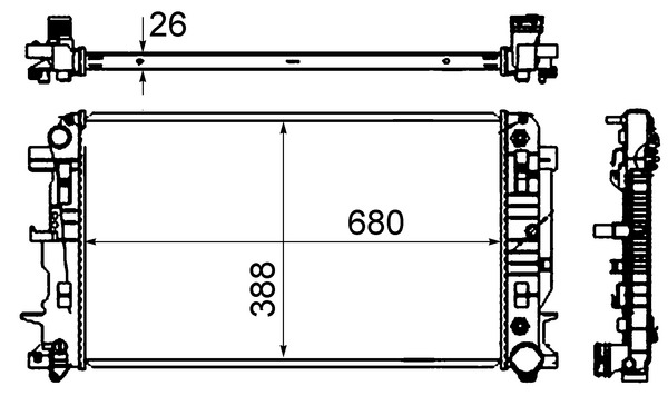 MAHLE Kylare, motorkylning CR 62 000S