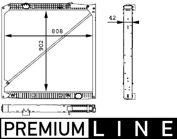 MAHLE Jäähdytin,moottorin jäähdytys CR 669 000P