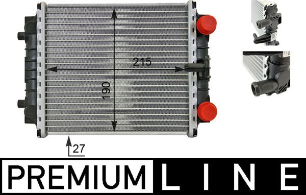 MAHLE radiatorius, variklio aušinimas CR 80 000P