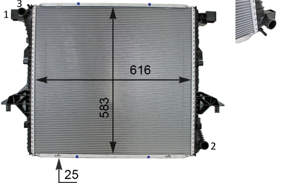 MAHLE Jäähdytin,moottorin jäähdytys CR 81 000S