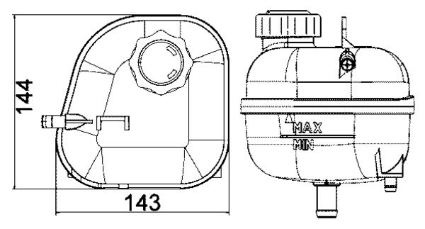 MAHLE Paisupaak,jahutusvedelik CRT 85 001S
