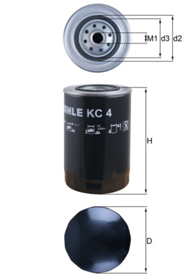MAHLE Kütusefilter KC 4