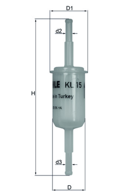 MAHLE Kütusefilter KL 15