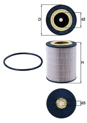 MAHLE Kütusefilter KX 267D