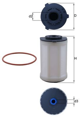 MAHLE Kütusefilter KX 655D