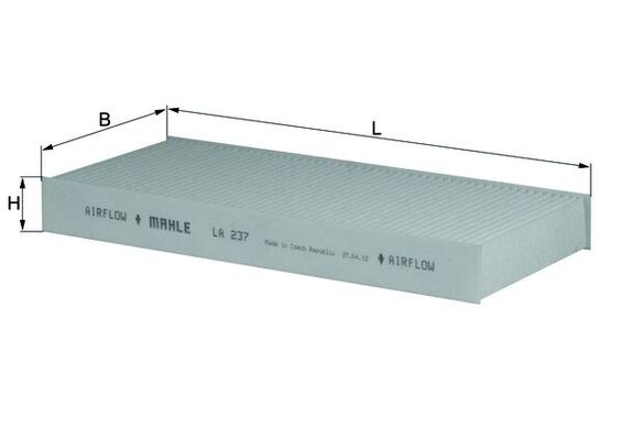 MAHLE Filter,salongiõhk LA 237