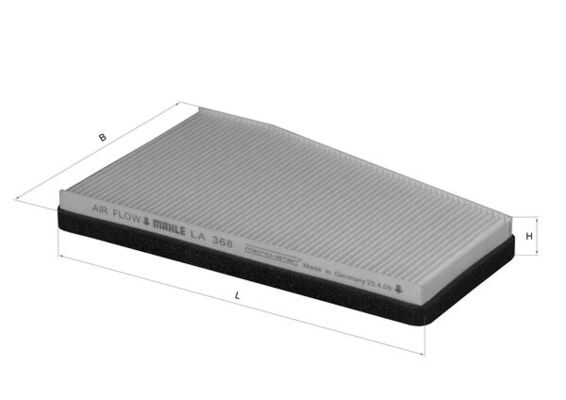 MAHLE Filter,salongiõhk LA 368